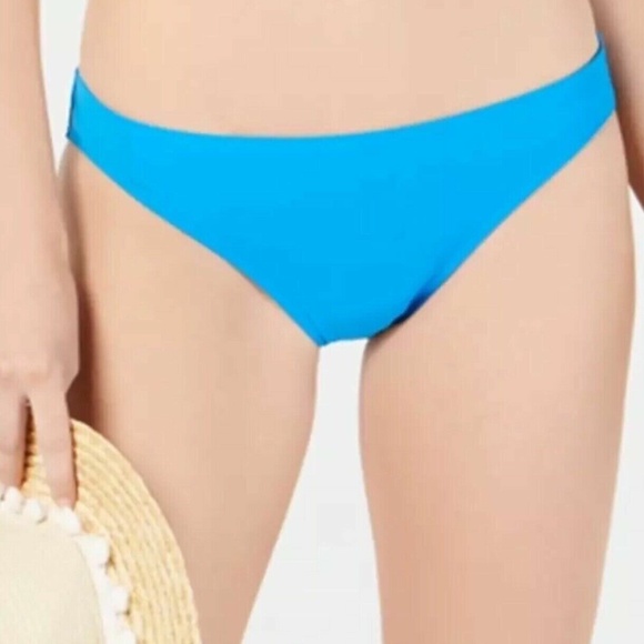 (NWT) Michael Kors Tile Blue Lace Up Bikini Top & Hipster Bikini Bottoms Size L - Picture 4 of 5